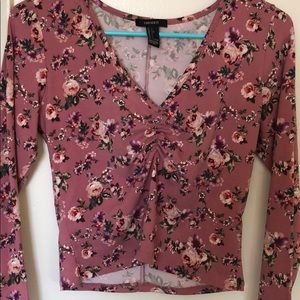 Long sleeve crop top